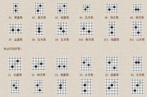 五子棋九形棋盘高清图片大全 - 经典布局与战术解析