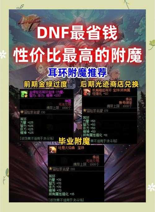 DNF召唤师装备附魔珠选择攻略2025：毕业附魔推荐与搭配技巧