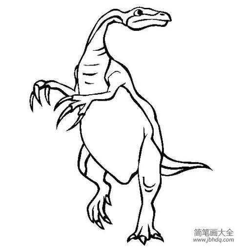 镰刀龙简笔画教程:一步一步教你画镰刀龙