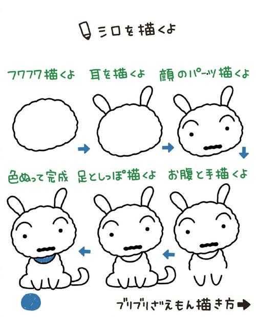 蜡笔小新简笔画教程:一步一步教你轻松画出可爱小新