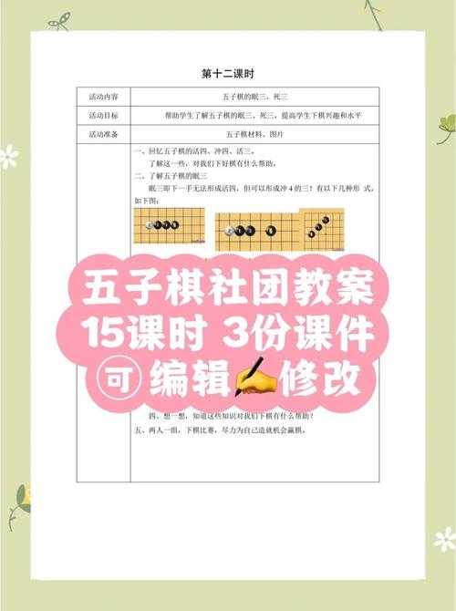 《五子棋必胜技巧秘籍:从入门到精通的实战教学视频》