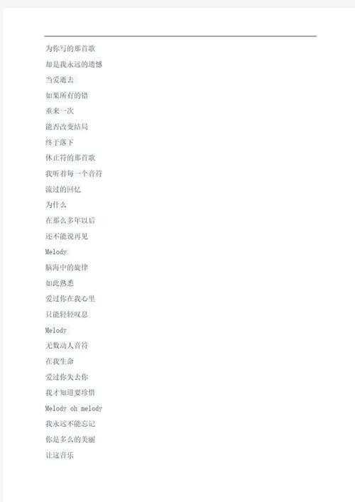 一首歌的melody是什么意思?解析歌曲旋律的含义与作用
