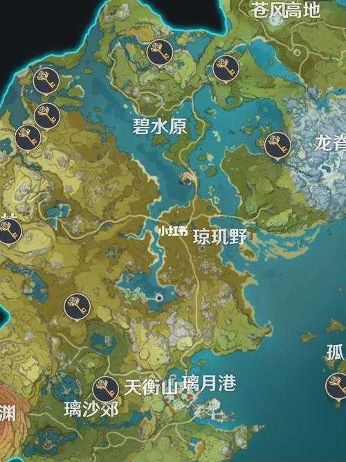 原神璃月岩神灵龛位置全图 2025最新10大地灵龛分布攻略