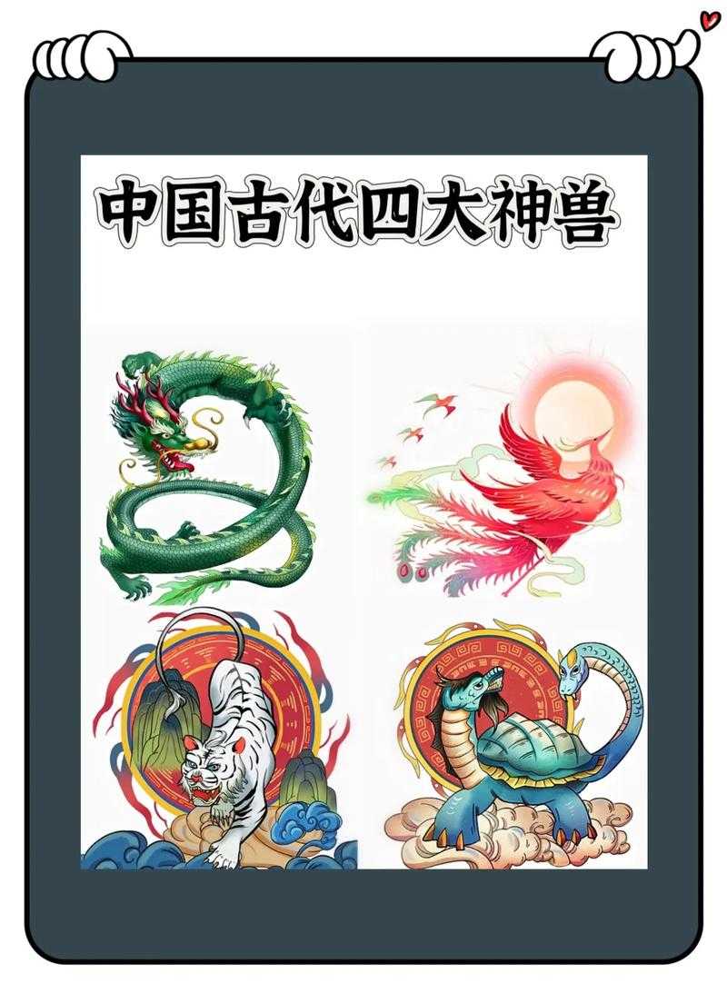五大神兽五行属相解析：青龙白虎朱雀玄武麒麟属性对照表