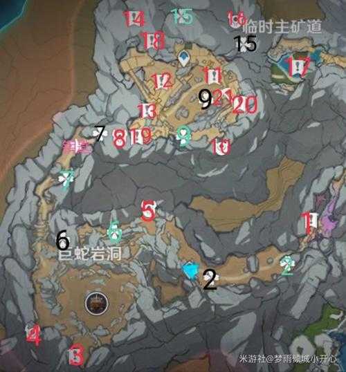 原神层岩巨渊主矿区流明晶石位置及收集攻略