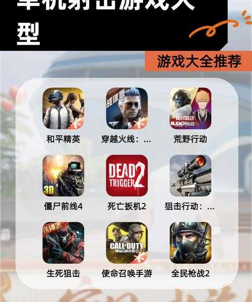全球公认手机射击游戏Top10：2025最新推荐