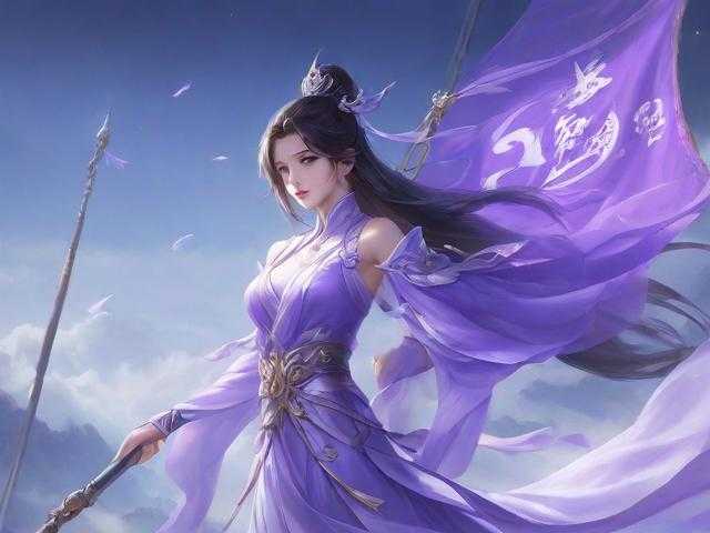 梦幻西游紫色导标旗 西游，紫色 飞行