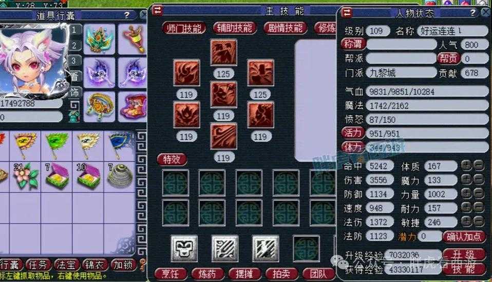 梦幻西游苏苏属性面板 属性 苏苏,面板