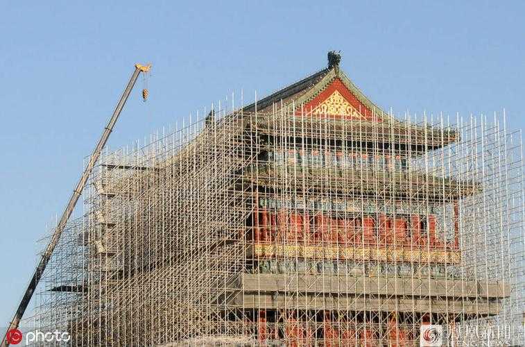 1.维护工程启动，百年城楼的全面体检